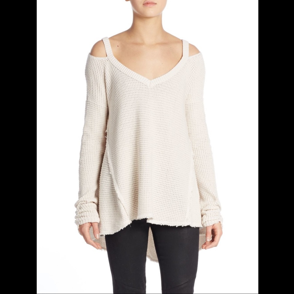 Free People Moonshine Cold Shoulder Sweater